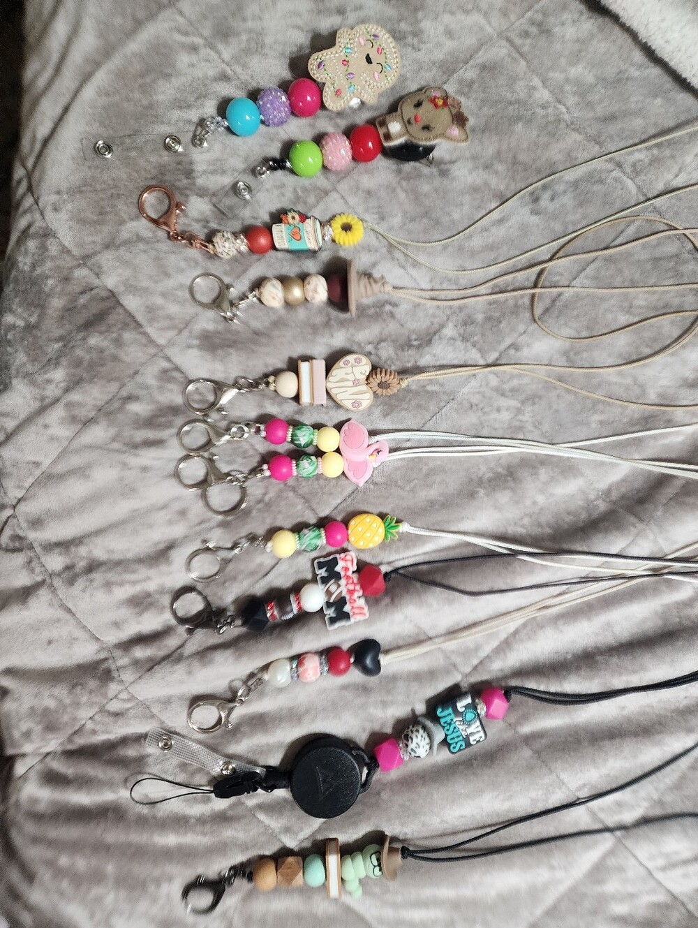 Beaded Lanyard & Badge Reels - Multicolor